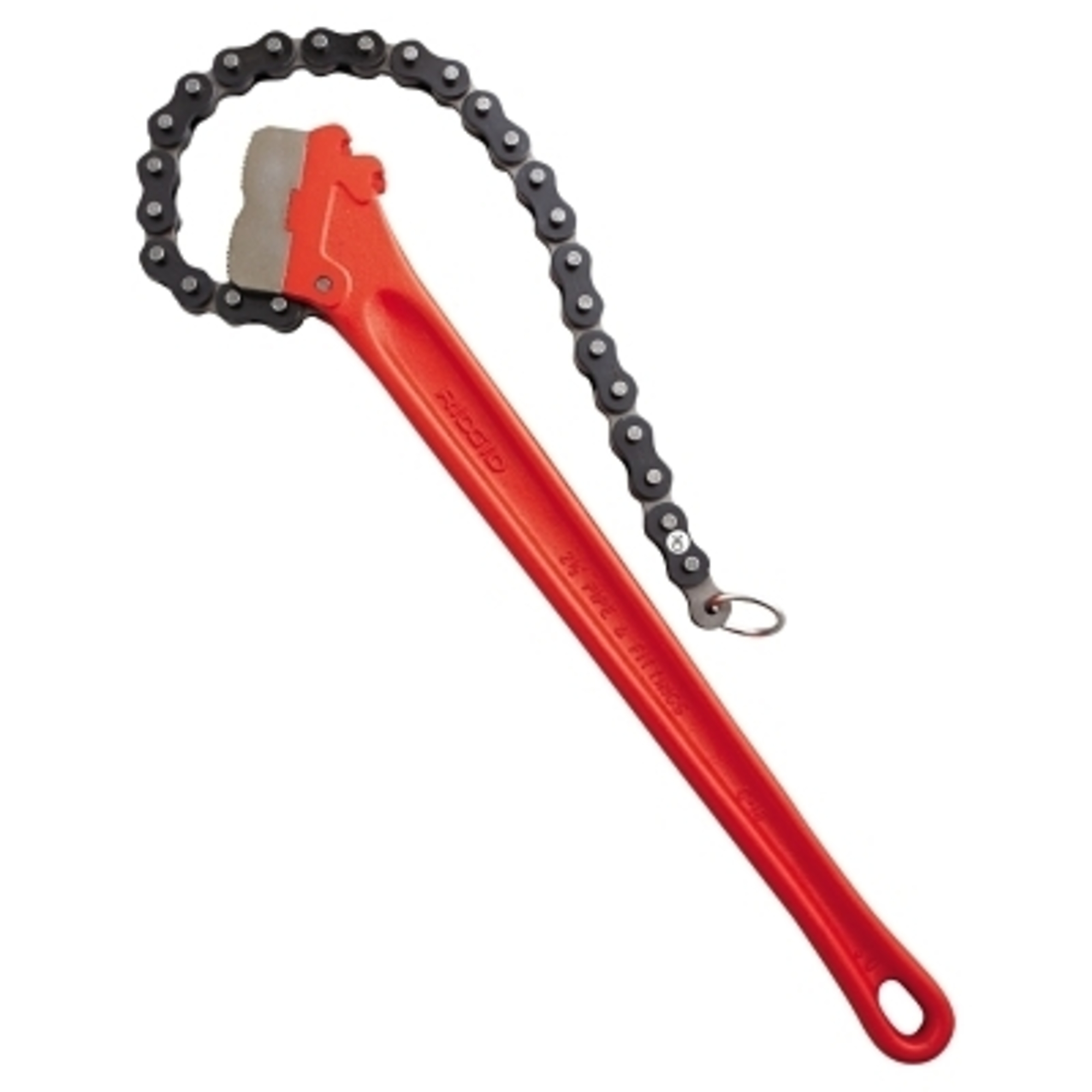 Ridgid Chain Wrench — 2 1/2in. to 5in. Opening, 20 1/4in. Chain, 18in. OAL, Model# 632-31320